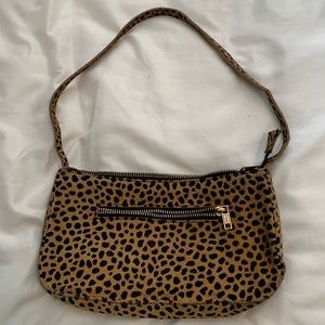 brandy cheetah print mini purse
